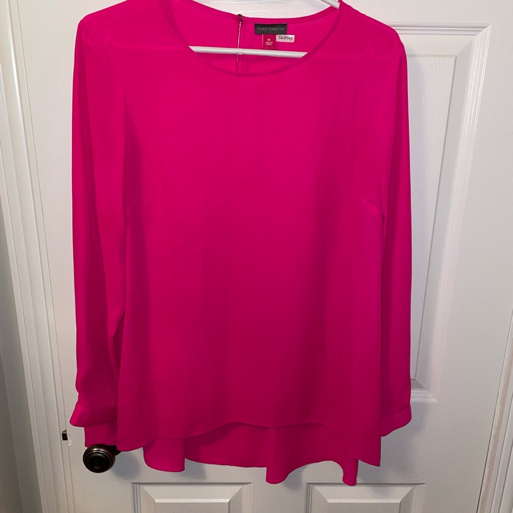 Vince Camuto Hot Pink Blouse